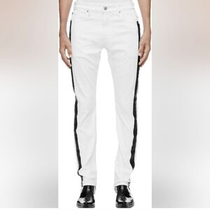 Calvin Klein Jeans White Slim Jeans Clean 30×32 Black Line